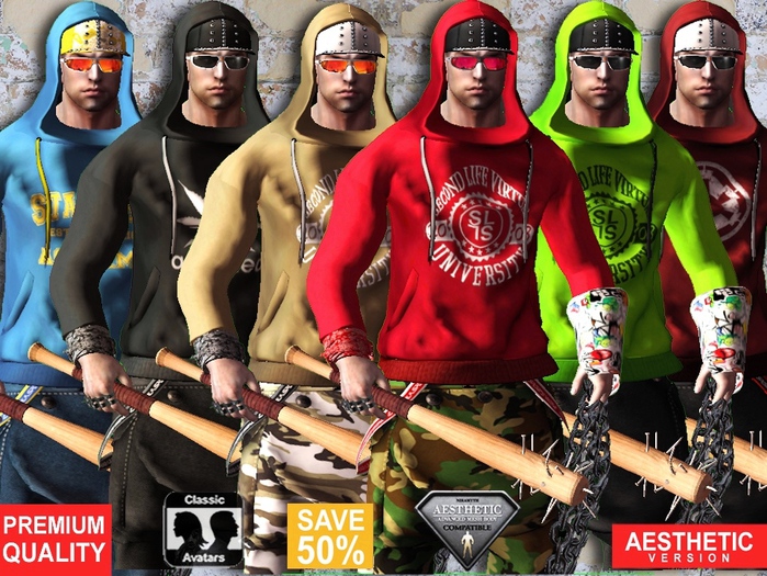 Second Life Marketplace - CA AESTHETIC SAVE 50% GANGSTA COMPLETE COLLECTION