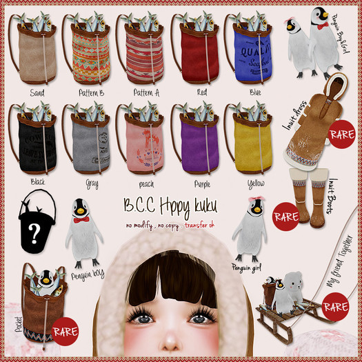 B.C.C Hppy kuku Backpack Red 2