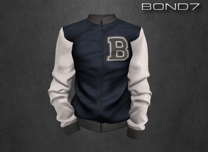 *BOND7* Varsity Jacket (Navy: HUD)