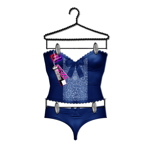 -VIBE-Boring Pantie Set - Blue