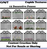 12 Decorative Fences Alpha Textures