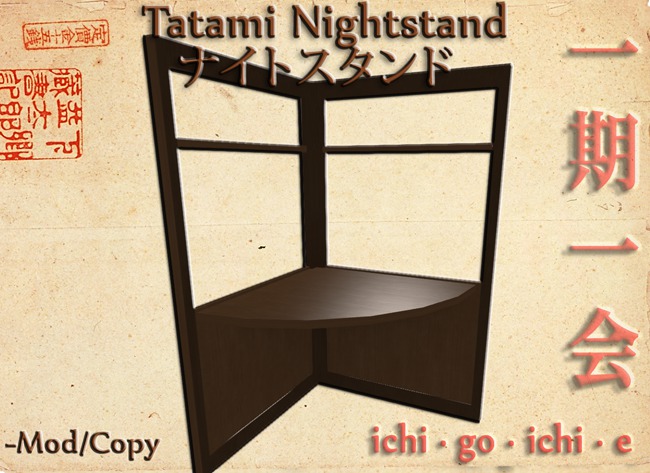 *Ichigo Ichie* Tatami Nightstand
