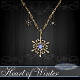 :::Krystal::: Heart of Winter - Necklace - Gold (Frost)