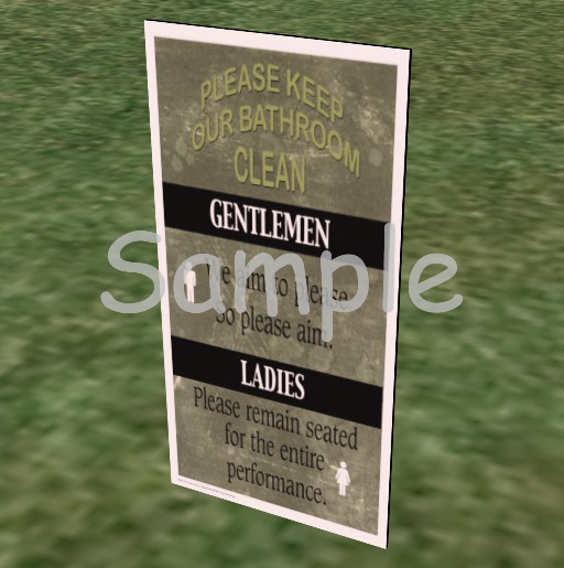 Sign - Clean Bathroom