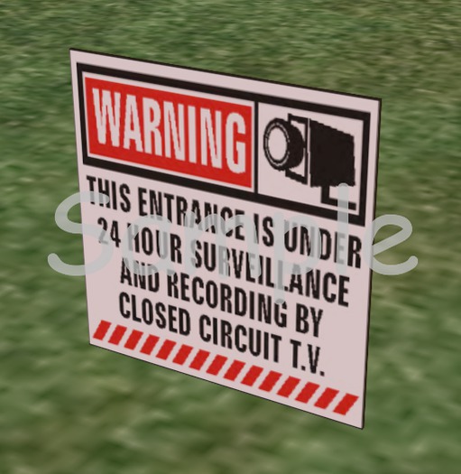 Sign - Warning-Camera