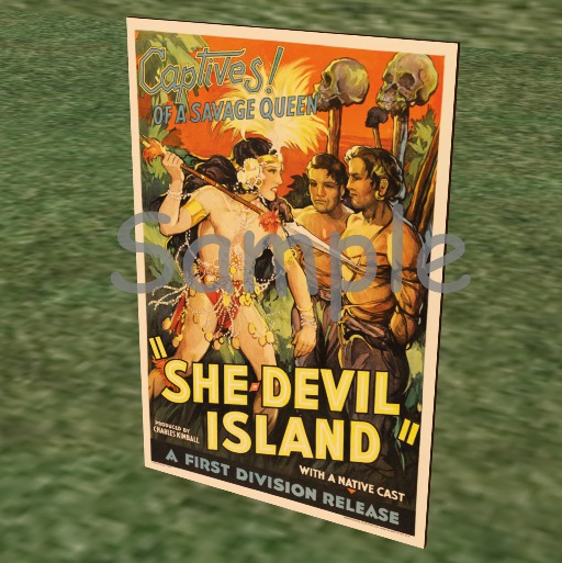 Movie Poster - She-Devil Island
