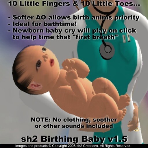 sh2 Large (Preemie) Birthing Baby v1.5