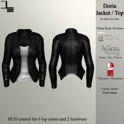 DE Designs - Doria Jacket - Black