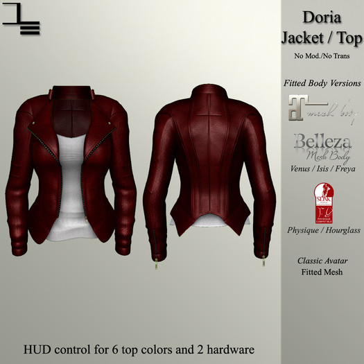 DE Designs - Doria Jacket - Red