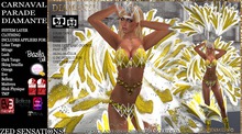 1499 Zed Sensations*.Carnaval Parade Diamante gold