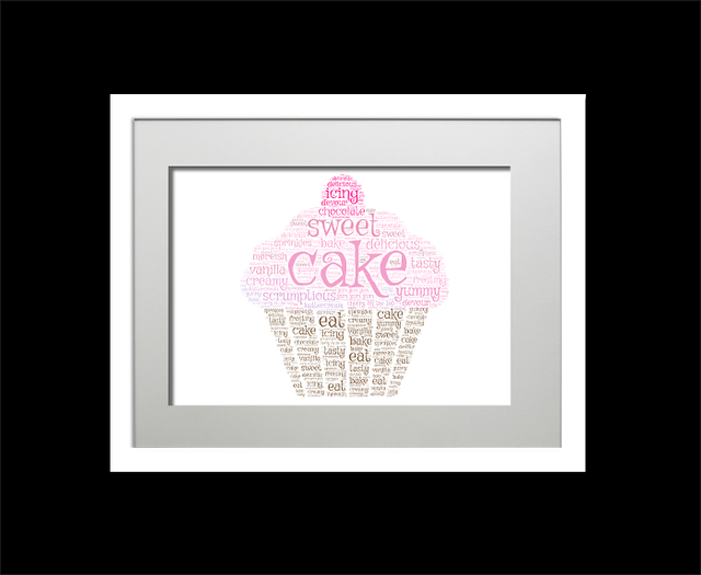 Purdink "Home Sweet Home" Black Frame Word Pic