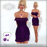 *Lurve* Autumn Cocktail Dress - Violet