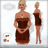 *Lurve* Autumn Cocktail Dress - Pumpkin
