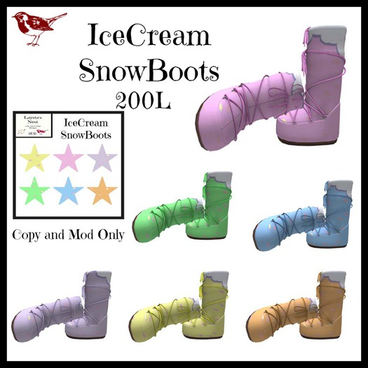 Icecream Snow Boots Boxed