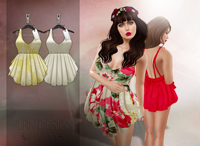 [FLRN] Penny Dress Yellow&Cream