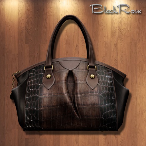 BlackRose Handbag B Croco Choco