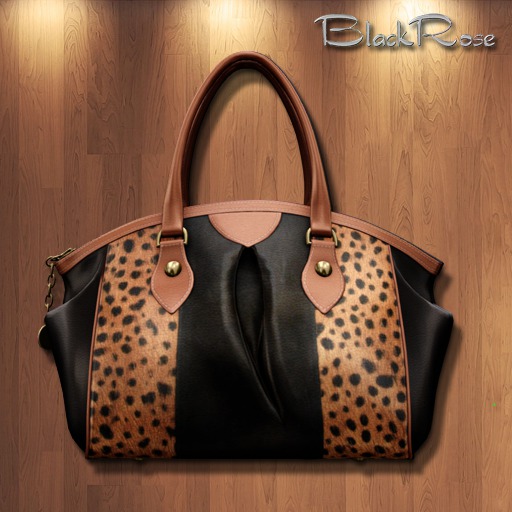 BlackRose Handbag B Leopard Skin
