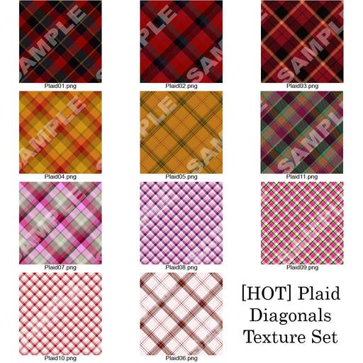 [HOT] Plaid Diagonals Texture Set