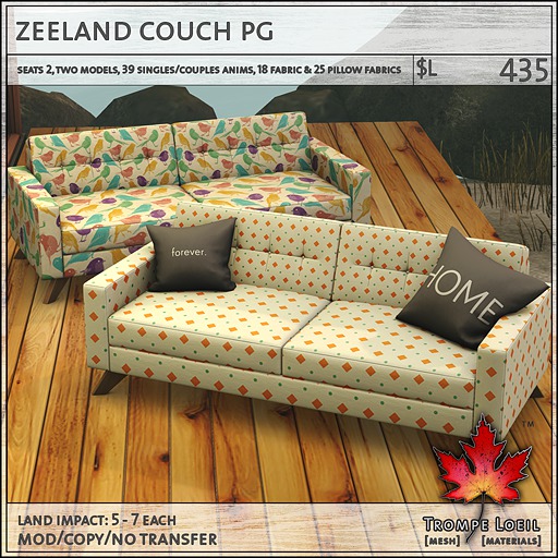 Trompe Loeil - Zeeland Couch PG [mesh]