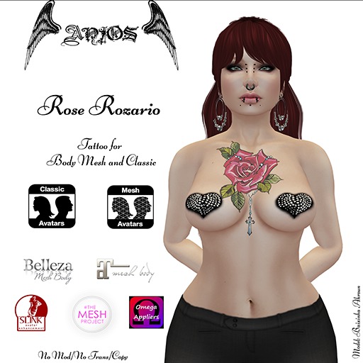 Rose Rozario - Anjos Tattoos & Delicatt Couture