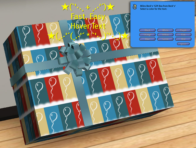 Gift box - Balloons Wrapping Paper with Teal Bow - from Beck's
