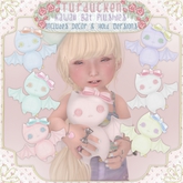 Turducken ToddleeDoo - Kawaii Bat Plushie - Blue {Box}