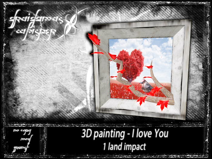 YDW MESH - 3D painting - I love You (rez)