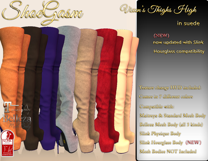 Vixen Thighs High In Suede