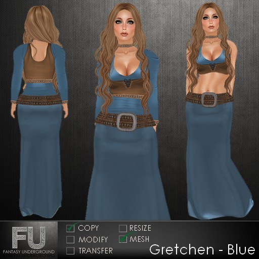 Gretchen Dress Blue