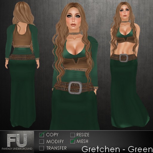 Gretchen Dress Green