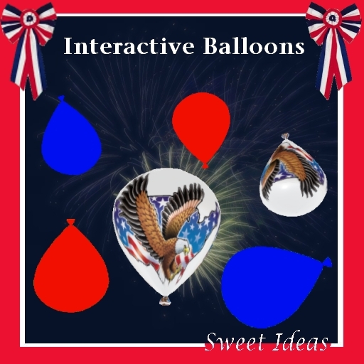 Sweet Ideas * Patriotic Interactive Balloons Set (Boxed)