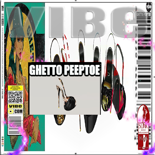 -VIBE- {Slink High}Ghetto Peeptoe- Snake