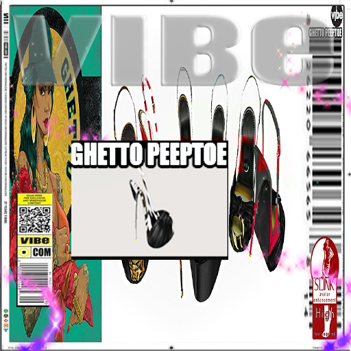 -VIBE- {Slink High}Ghetto Peeptoe- Zebra