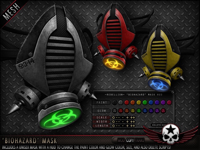 = REBELLION = "BIOHAZARD" MASK - DEMO