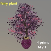 fairy plant in decorated vase - purple