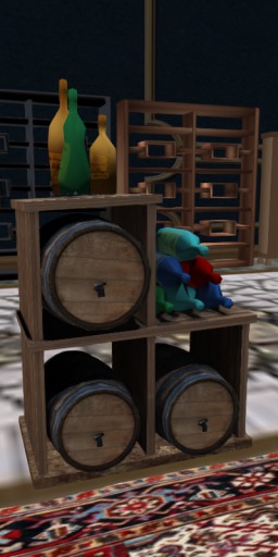 Medieval Drinks Shelf