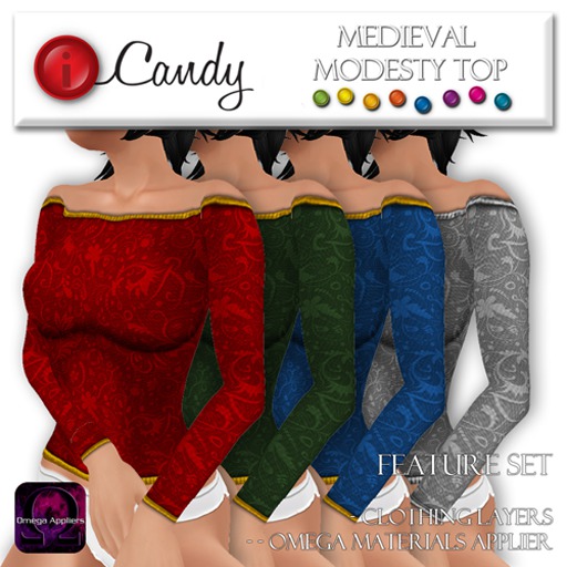 iCandy - Medieval Modesty Top - Blue