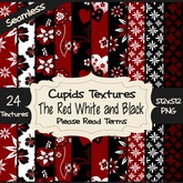 *Cupids Textures * 24 THE RED WHITE AND BLACK