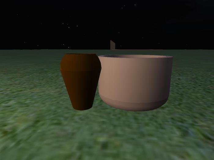 two plant pots