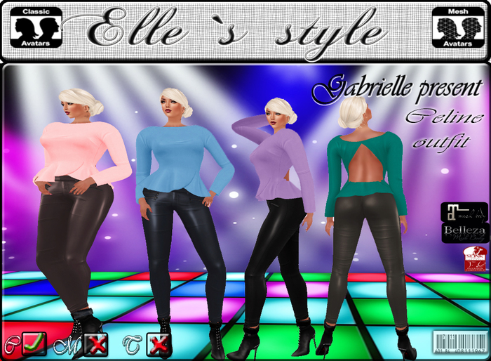Elle`s style Celine outfit mesh&clasic avatar