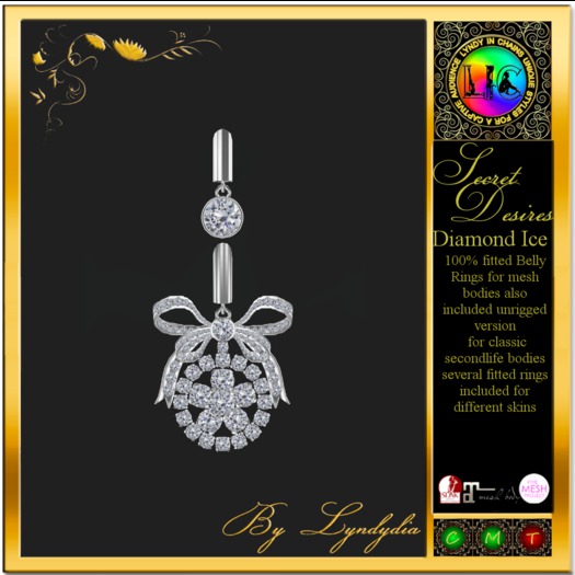 Secret Desires Fitted Diamond Ice Belly ring