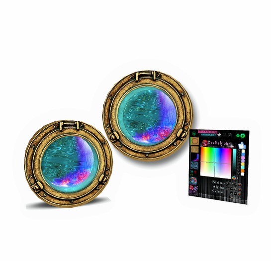 PP Fish Display Porthole ~ Water2 -PACKAGE
