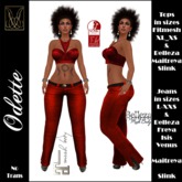 JCD Odette Red Top & Jeans (bagged)