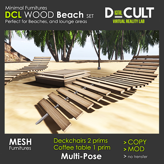 DCL Wood Beach Set [Mesh]