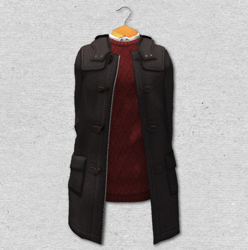 BlankLine DuffleCoat Black