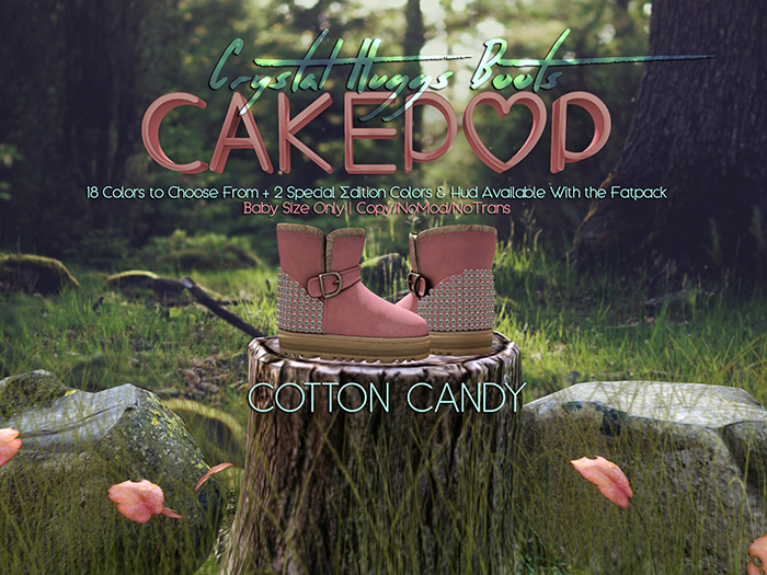 [Cakepop] Crystal Huggs Boots - Cotton Candy - Toddleedoo Baby Size Only