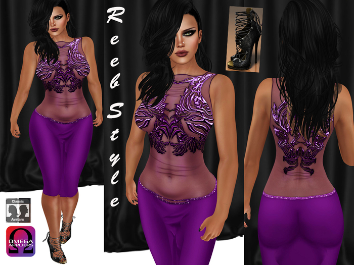292-Reeb Style Su Dress Purple