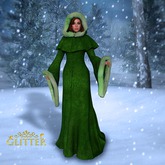 *GLITTER* ELLE GOWN & PANTS MESH PURE WHITE