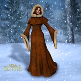 *GLITTER* ELLE GOWN & PANTS MESH PURE WHITE