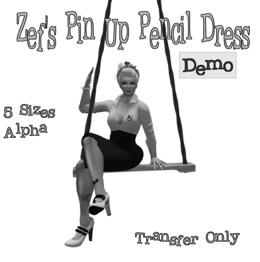 Zef's Pin Up Pencil Dress DEMO